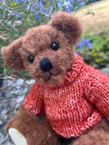 Cosy - Handmade Artist Teddy Bear made by Bearly Sane Bears