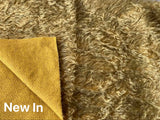 25mm Distress Mohair - Gold with black hairs