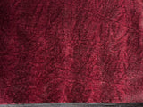 4mm Short Sparse pile mohair - Deep Burgundy Black Tipped