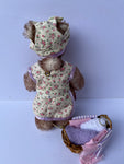 PEGGY- Handmade Artist Teddy Bear made by Bearly Sane Bears