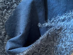 25mm Hand Dyed medium dense curled mohair - Night Blue
