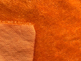 12mm Hand Dyed Medium Sparse Straight mohair - Tangy Orange
