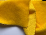 4mm Hand Dyed Short Sparse pile mohair - Yellow