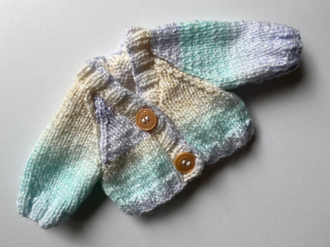 Hand Knitted Cardigan 12"/30cm chest