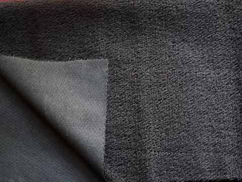 12mm Sparse straight pile mohair - Black