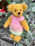 GOLDIE - Handmade Artist Teddy Bear made by Bearly Sane Bears