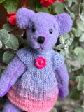 LILA - Handmade Artist Teddy Bear made by Bearly Sane Bears