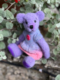 LILA - Handmade Artist Teddy Bear made by Bearly Sane Bears