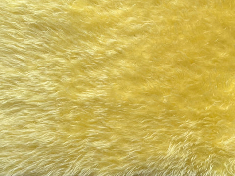 25mm Hand Dyed medium dense mohair - Lemon