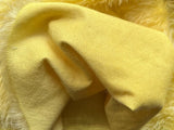 25mm Hand Dyed medium dense mohair - Lemon