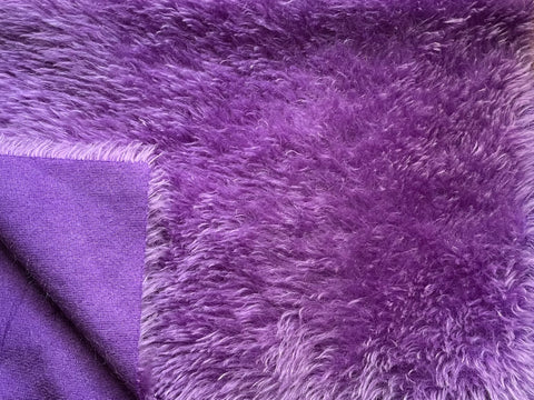 25mm Hand Dyed medium dense mohair - Purple