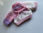 Hand Knitted Cardigan 12"/30cm chest