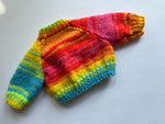 Hand Knitted Cardigan 12"/30cm chest