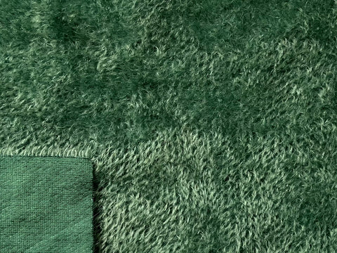 12mm Hand Dyed Sparse Straight mohair - Pine Green