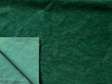 4mm Hand Dyed Short Sparse pile mohair - Forest Green