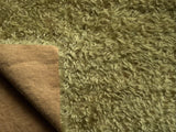 25mm Hand Dyed medium dense curled mohair - Olive Grove