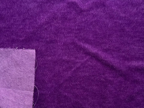 4mm Hand Dyed Short Sparse pile mohair - Purple