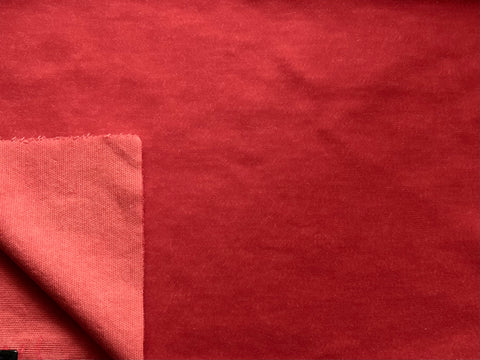 4mm Hand Dyed Short Sparse pile mohair - Raspberry