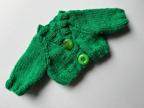 Hand Knitted Cardigan 10"/25cm chest