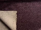 4mm Short dense Helmbold pile mohair - Aubergine Tipped