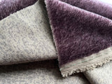 4mm Short dense Helmbold pile mohair - Aubergine Tipped
