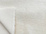 12mm Medium Dense Straight Pile Mohair -  White/Natural