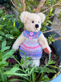Ella  - Handmade Artist Teddy Bear made by Bearly Sane Bears