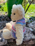 Ella  - Handmade Artist Teddy Bear made by Bearly Sane Bears