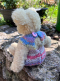 Ella  - Handmade Artist Teddy Bear made by Bearly Sane Bears