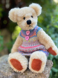Ella  - Handmade Artist Teddy Bear made by Bearly Sane Bears