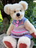 Ella  - Handmade Artist Teddy Bear made by Bearly Sane Bears