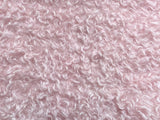 25mm Hand Dyed medium dense curled mohair - Baby Pink