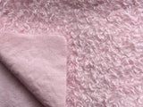 25mm Hand Dyed medium dense curled mohair - Baby Pink