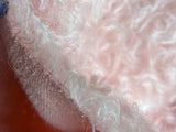 25mm Hand Dyed medium dense curled mohair - Baby Pink