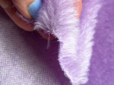 12mm Hand Dyed medium dense straight mohair - Lilac