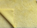 12mm Hand Dyed medium dense straight mohair - Lemon