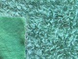 25mm Hand Dyed medium dense curl mohair - Soft Green