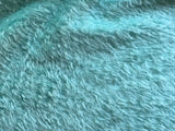 25mm Hand Dyed medium dense wavy mohair - Aqua