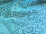 25mm Hand Dyed medium dense wavy mohair - Aqua