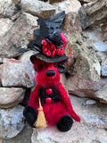 Carmine - Handmade Artist Teddy Bear made by Bearly Sane Bears
