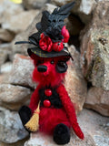 Carmine - Handmade Artist Teddy Bear made by Bearly Sane Bears