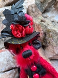 Carmine - Handmade Artist Teddy Bear made by Bearly Sane Bears