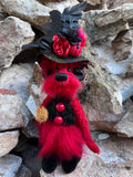 Carmine - Handmade Artist Teddy Bear made by Bearly Sane Bears
