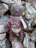 Paisley - Handmade Artist Teddy Bear made by Bearly Sane Bears