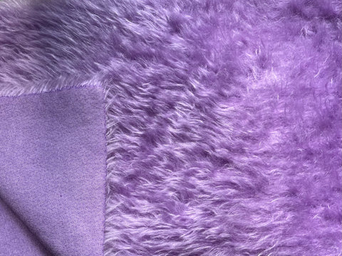 25mm Hand Dyed medium dense curled mohair - Lilac