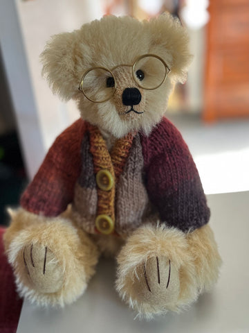 LUCAS - Handmade Artist Teddy Bear made by Bearly Sane Bears