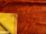 12mm medium dense straight pile mohair - Orange Tipped