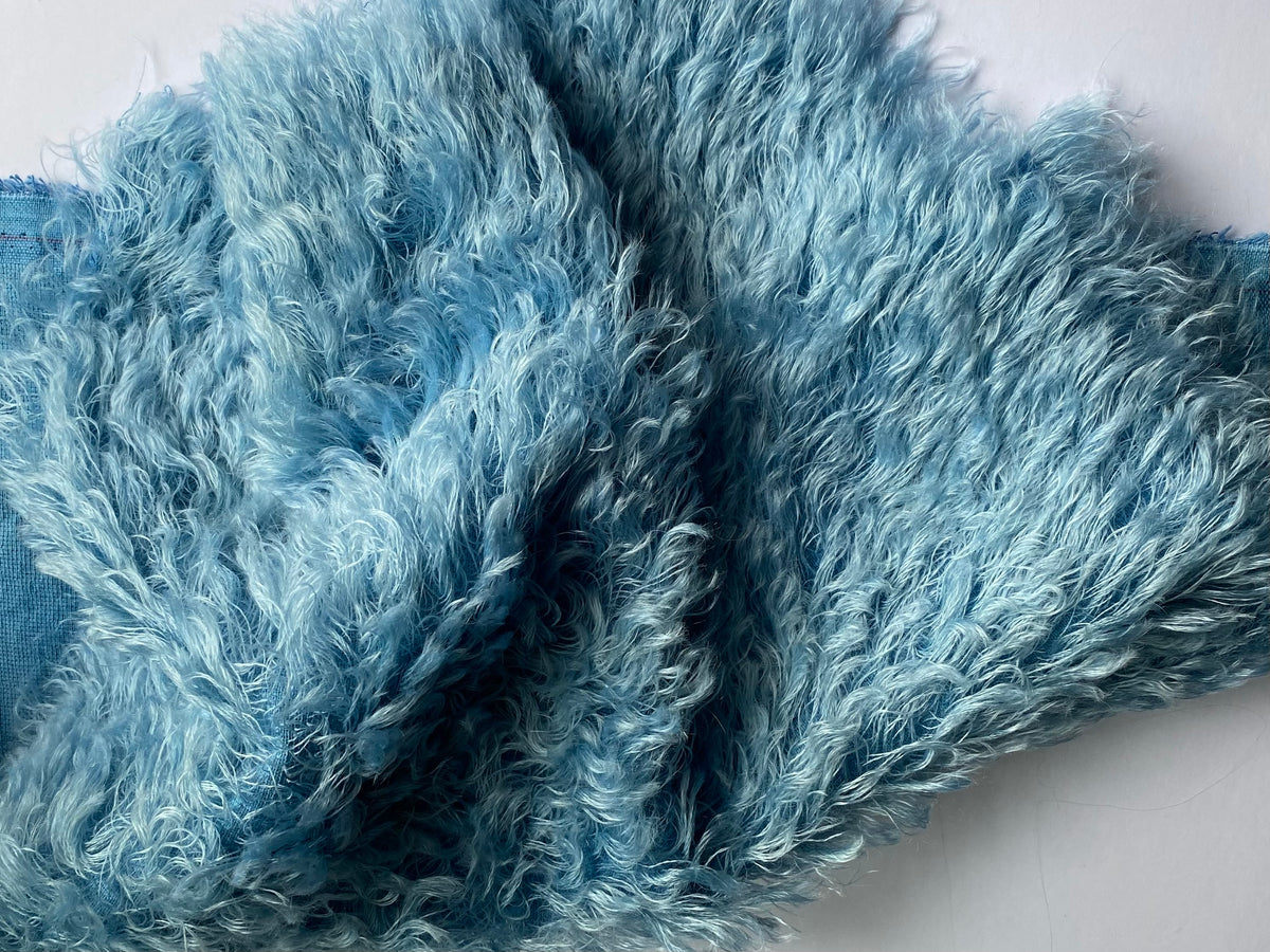 REDUCED! Hand Dyed string medium dense 40mm string mohair - Sky Blue ...