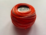 Perle Variegated DMC Cotton Nose Thread size 8 - Burnt Oranges