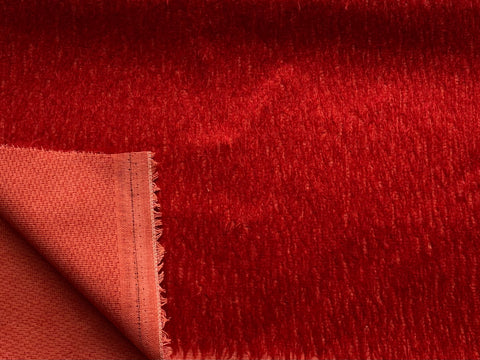 12mm Sparse straight pile mohair- Strawberry